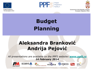 Budget Planning training