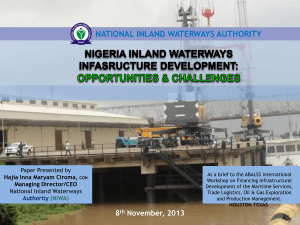 nigeria inland waterways infasructure development