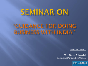 Guidance for doing business with India