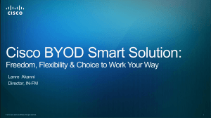 Cisco BYOD ad banner - Other trends Facilities professionals should