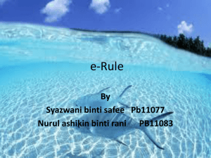 E-RULE - 1citizen