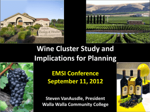 Findings of 2011 Wine Cluster Study & Implications for