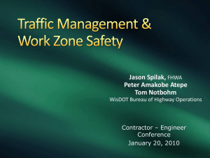 Traffic Control During Short Duration Work Activities