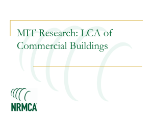 LCA of Commercial Buildings - National Ready Mixed Concrete