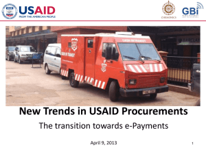Why USAID Supports e-Payments