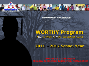 WORTHY Program - Baltimore City Public Schools