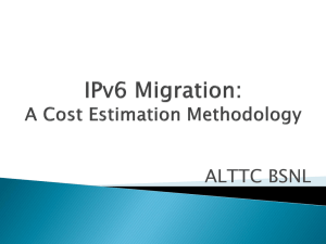 IPv6 Migration: A cost estimate Methodology