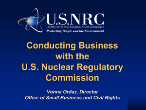 How to Conduct Business with the Nuclear Regulatory Commission