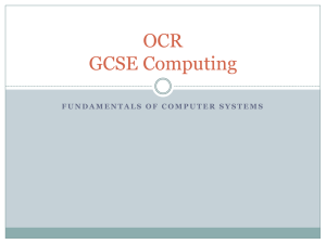 OCR GCSE Computing - Deyes High School