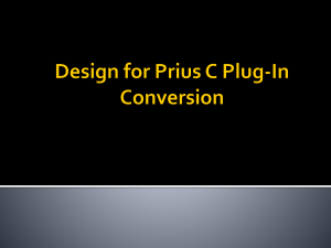 Design for Prius C Plug-In Coversion