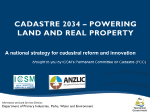 Cadastre 2034 - Powering Land and Real Property