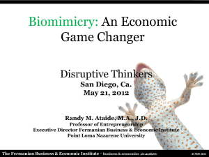 Biomimicry: An Economic Game Changer