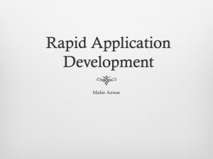 RAD, Rapid Application Development