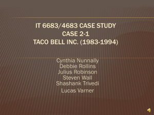 Taco Bell Inc. (1983-1994)