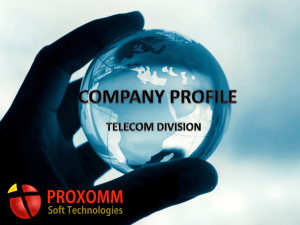 Slide 1 - Proxomm Soft Technologies Pvt. Ltd.