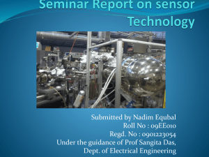 Seminar Report on sensor technology