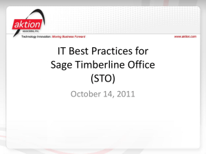 IT Best Practices for STO
