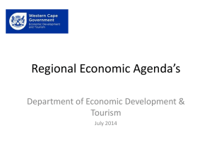 Regional Economic Agenda presentation
