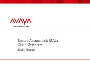 Secure Access Link (SAL)