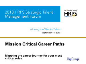 Mission Critical Career Paths