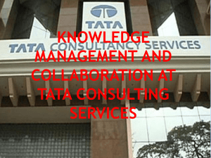 knowledge Management & Collaboration at TATA