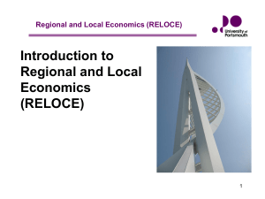 Regional and Local Economics (RELOCE)