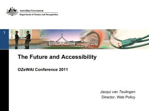 Accessibility and the Future