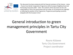 Green_Management in Tartu