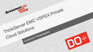 VSPEX Private Cloud Solutions Sales Disclosure