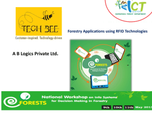 Forestry Applications using RFID Technology, Sri