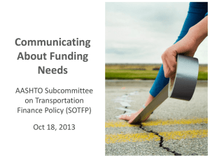 Communicating About Funding Needs