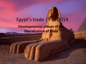 Egypt*s trade 1990-2014