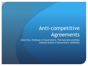 Anti-competitive Agreements