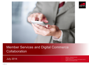 Member Services and Digital Commerce