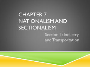 Chapter 7 nationalism and sectionalism