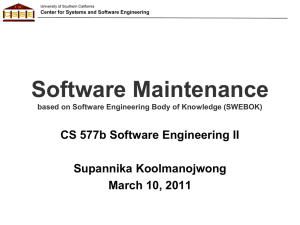 EC21_SW_Maintenance - Software Engineering II