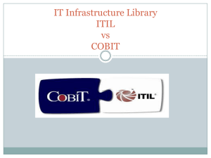 IT Infrastructure Library ITIL vs COBIT