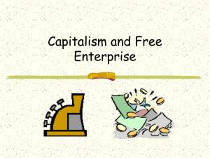 Capitalism and Free Enterprise