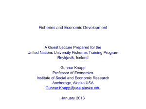Lecture 5 - United Nations University Fisheries Training Programme