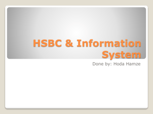 HSBC & Information System
