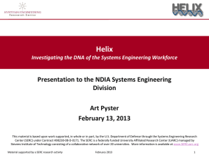 Helix Presentation to NDIA SE Division