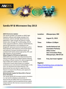 Sandia RF & Microwave Day 2013