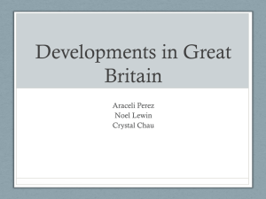Developments in Great Britain