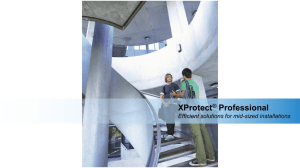 XProtect Professional Product Presentation