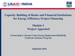 Module 4 – Project Appraisal - PACE