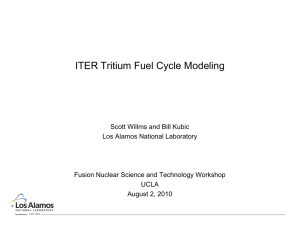 ITER tritium fuel cycle modeling