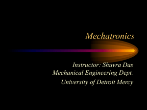 Mechatronic Product Development - College of Engineering & Science