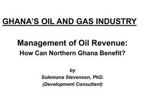 ADVOCACY SEMINAR ON GHANA`S OIL AND GAS REVENUES