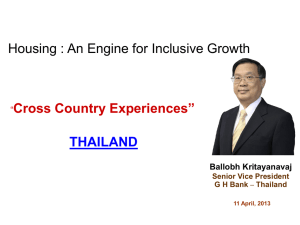 Mr. Ballobh Kritayanavaj, Government Housing Bank, Thailand