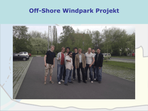 Off-Shore Windpark Projekt Kaliningrad
